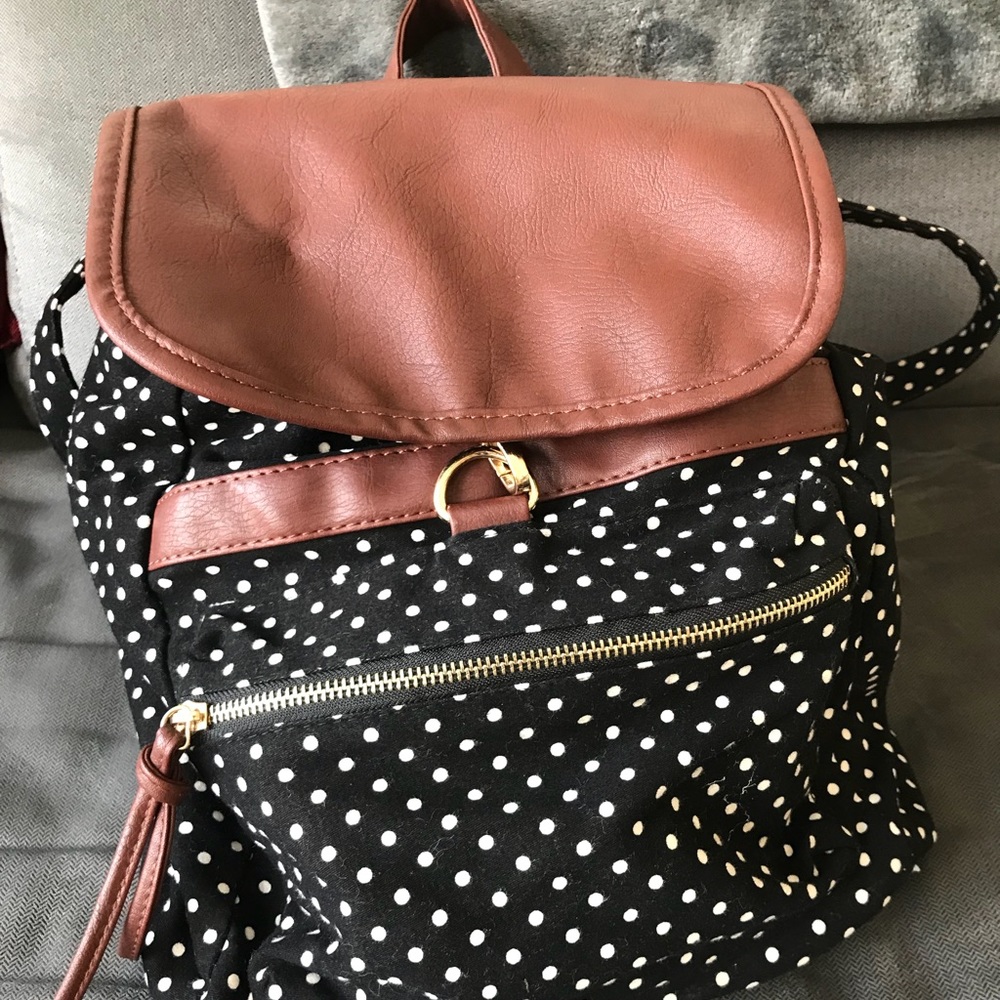 Polka dot backpack
